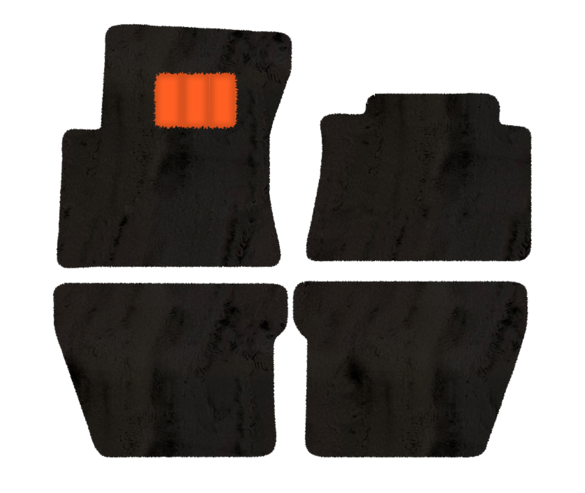 Black Floor Mats For Bentley Mulsanne (2010-2020) with Leather - AutoWin