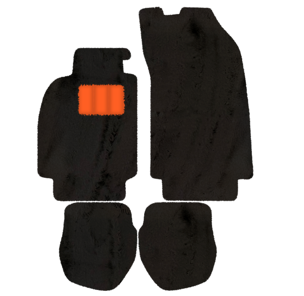 Customizable Leather Floor Mats with Hex Pattern for Porsche 964 (1989-1994) - AutoWin