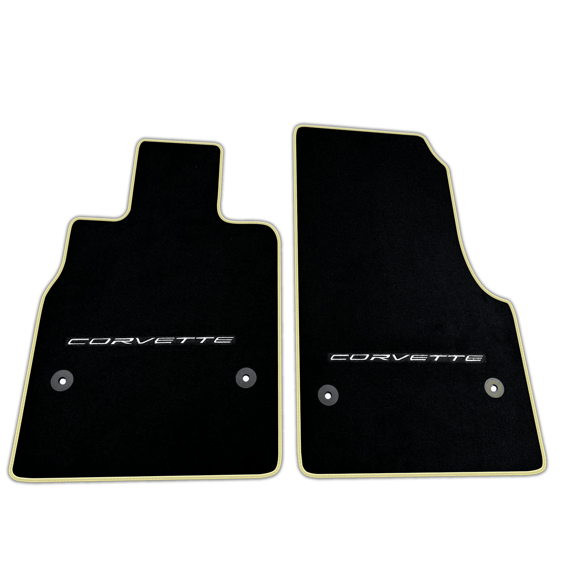 Black Floor Mats for Chevrolet Corvette C8 (2020-2024) | Various Trim Colors
