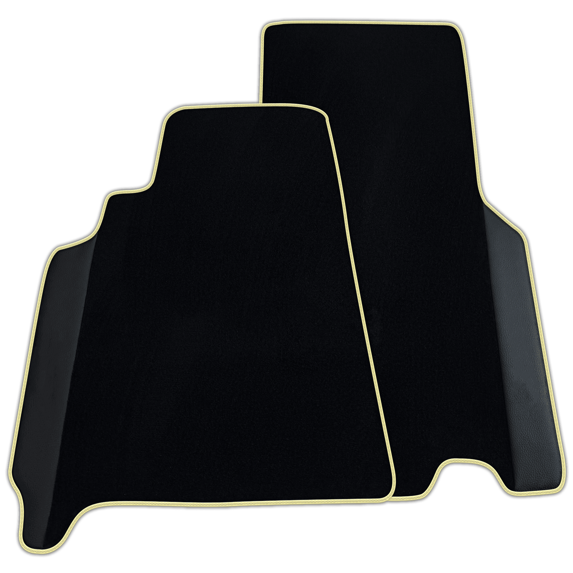 Custom Black Floor Mats for Ferrari 550 Maranello (1996-2002) with Leather