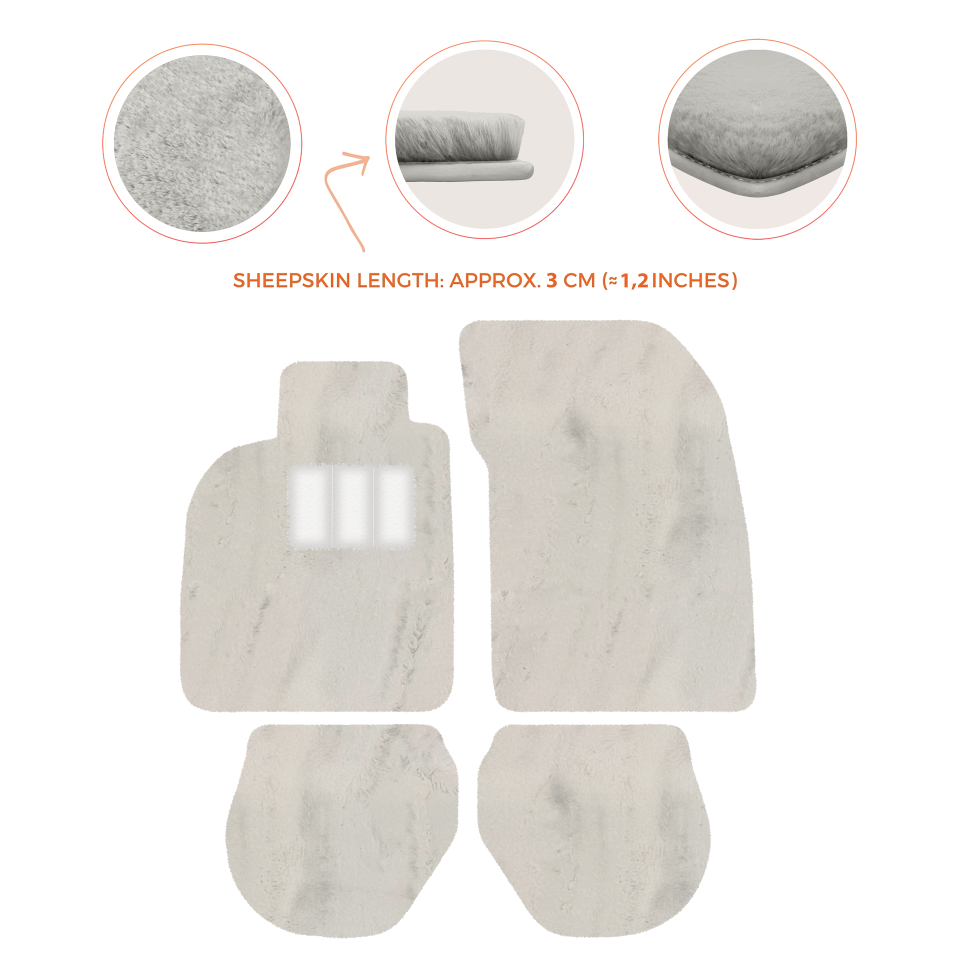 Customizable Leather Floor Mats with Triangle Pattern for Porsche 911 - 993 (1994-1998) - AutoWin