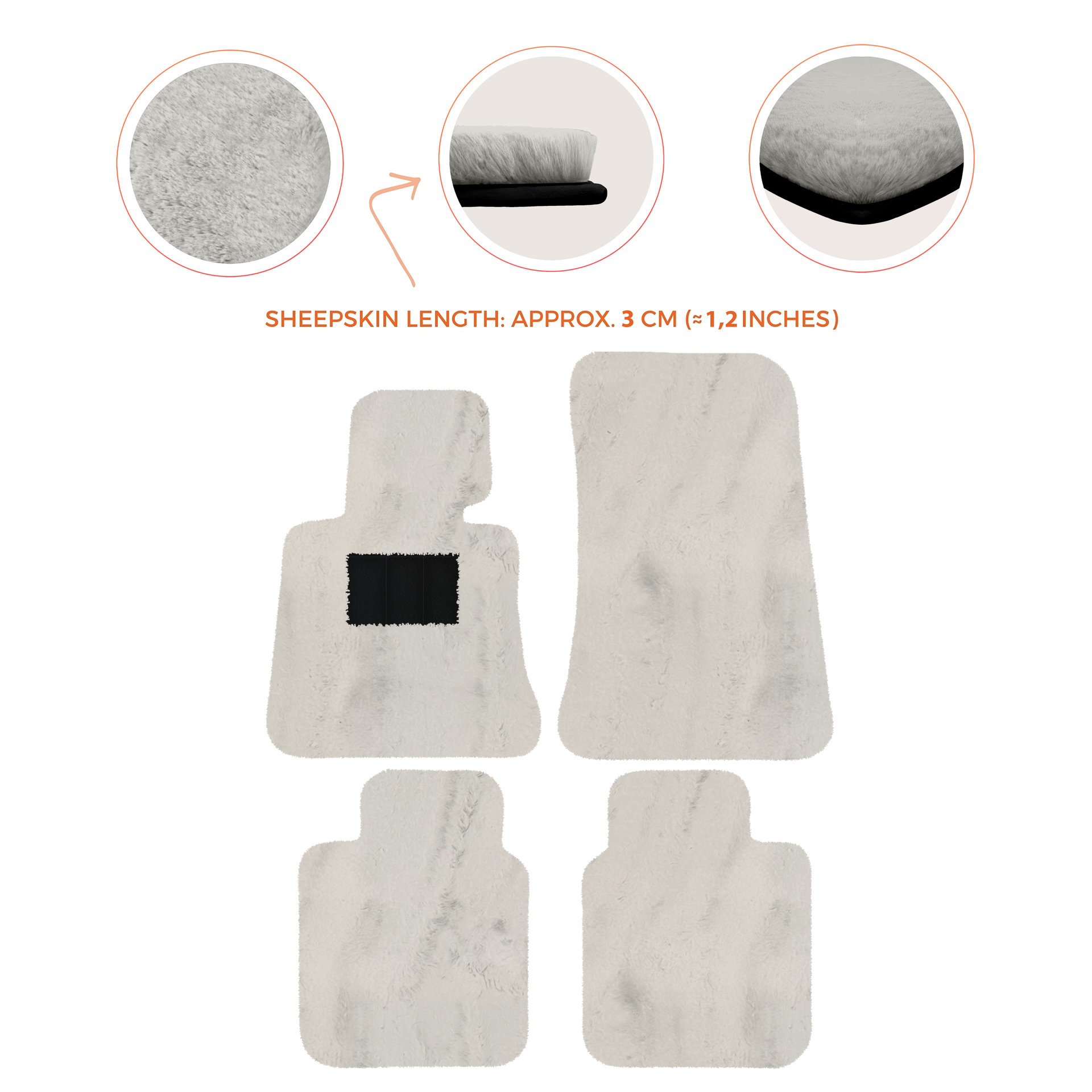 Luxury Sheepskin Floor Mats for Rolls-Royce Ghost Series I (2010-2014)