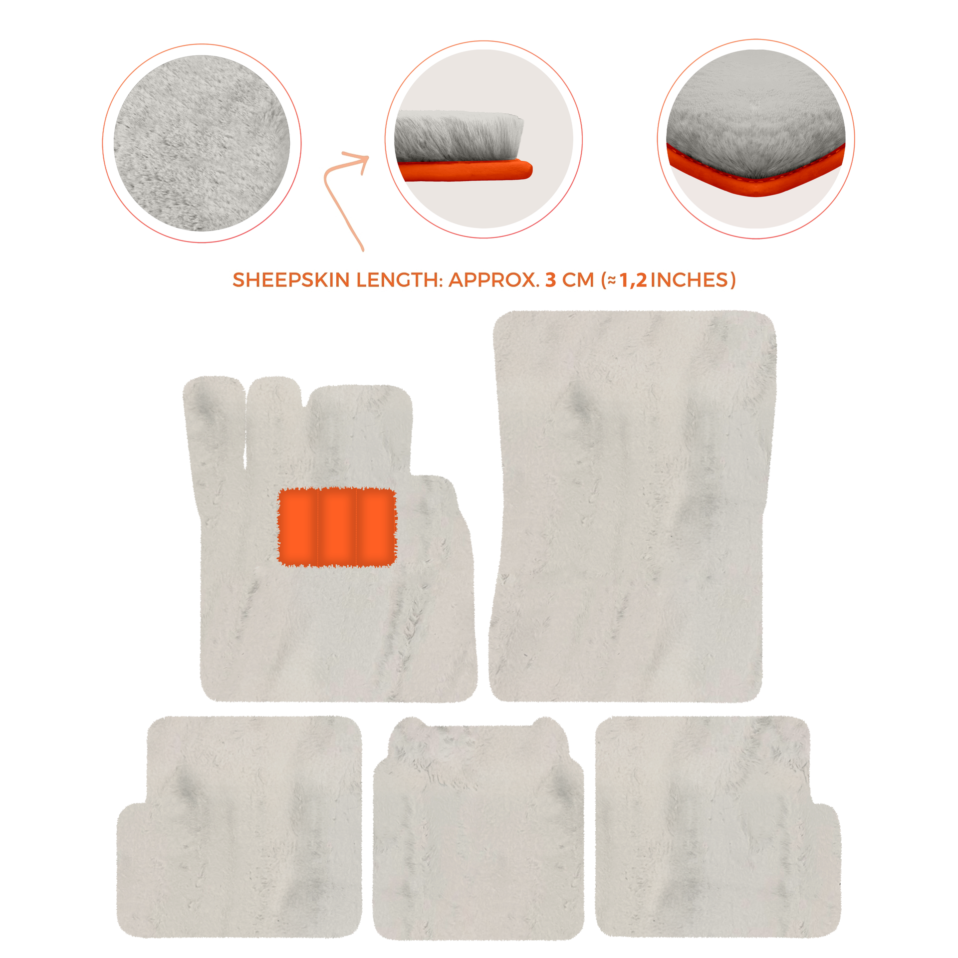 Premium Sheepskin Floor Mats for Ferrari 296 GTS (2022-2025)