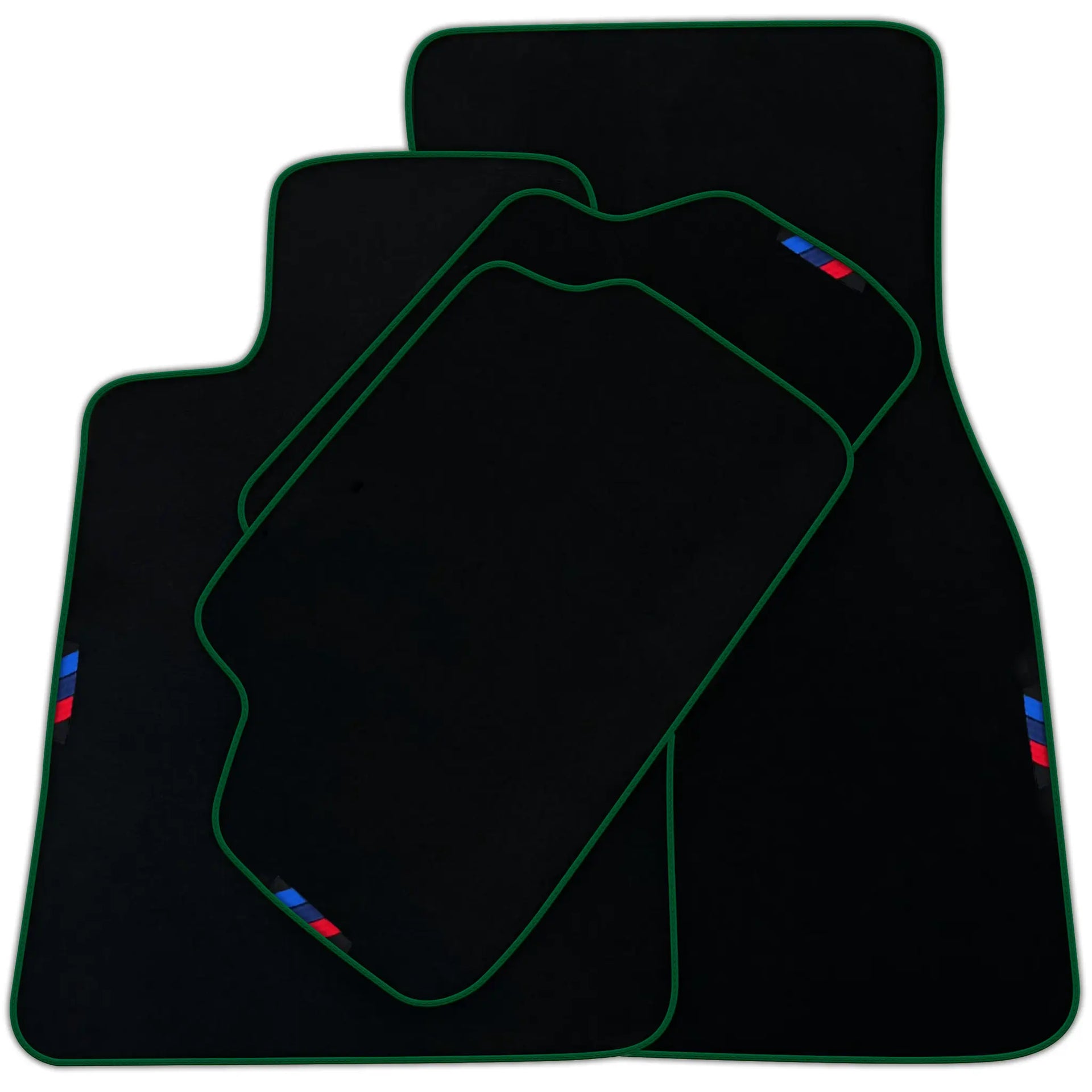 Black Floor Mats For BMW Z4 Series E89 With 3 Color Stripes Tailored Set Perfect Fit | Various Trim Colors