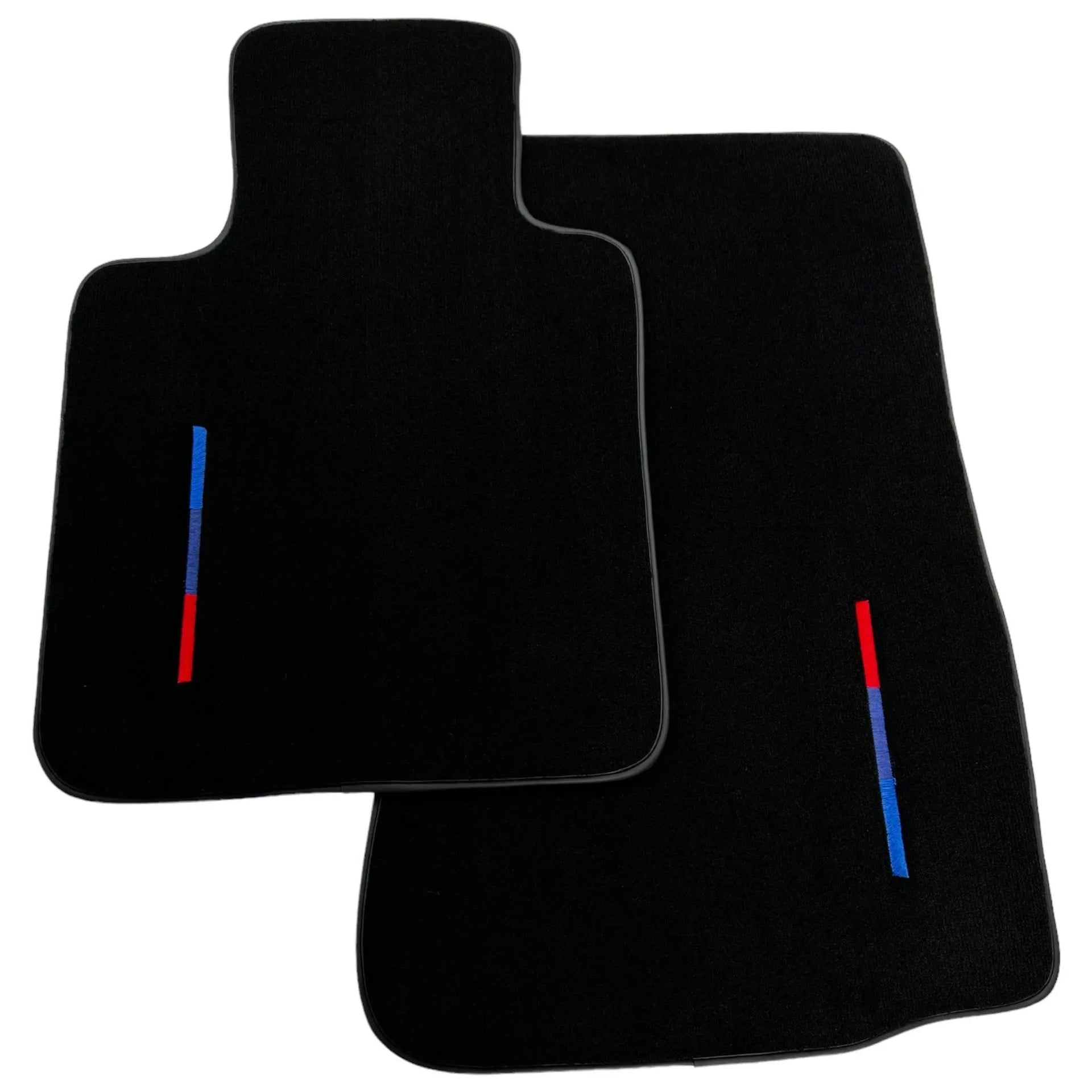 Black Floor Mats For BMW Z4 Series E89 With Color Stripes Tailored Set Perfect Fit - AutoWin
