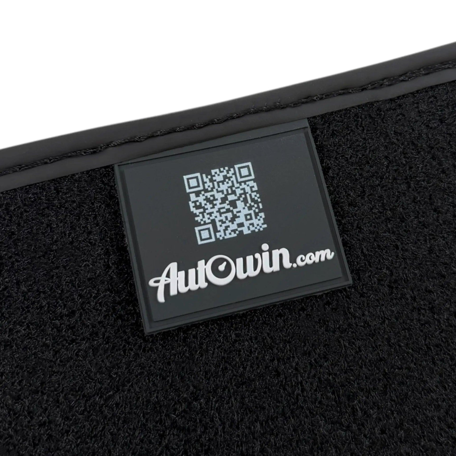 Black Floor Mats for BMW U06 (2022-2026) | Green Leather Borders