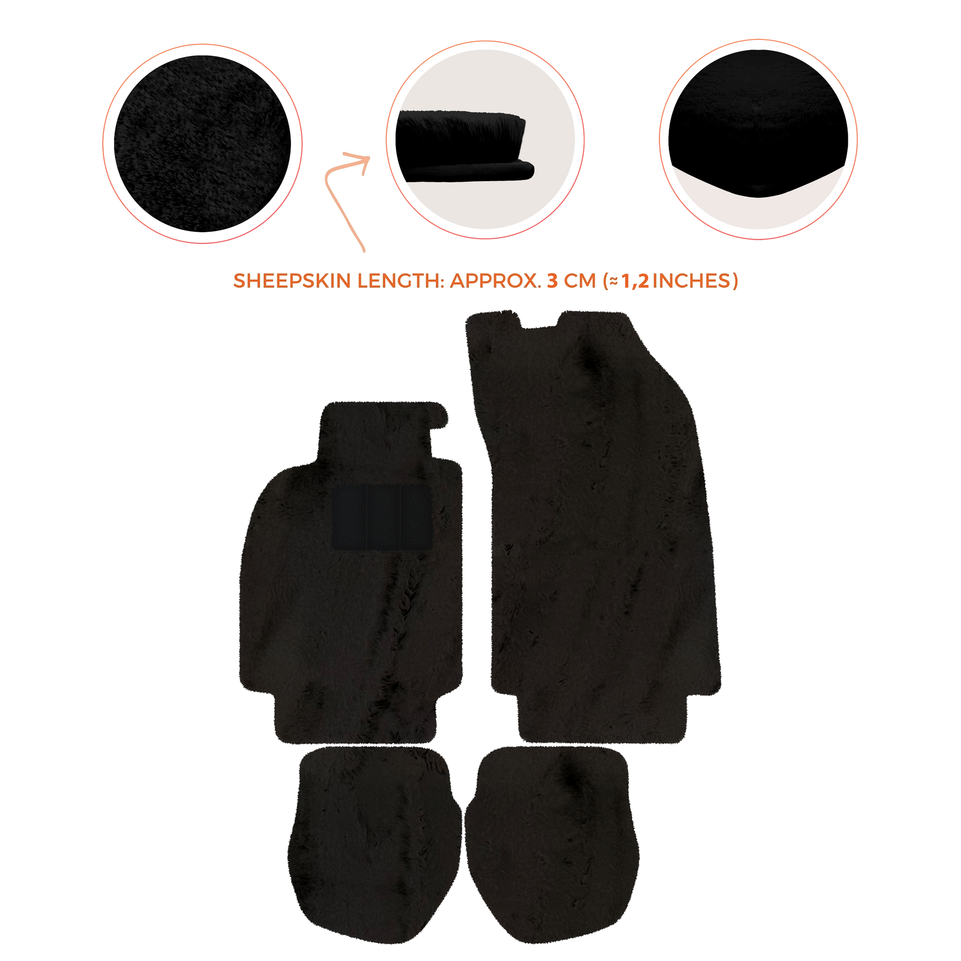 Customizable Leather Floor Mats with Hex Pattern for Porsche 964 (1989-1994) - AutoWin