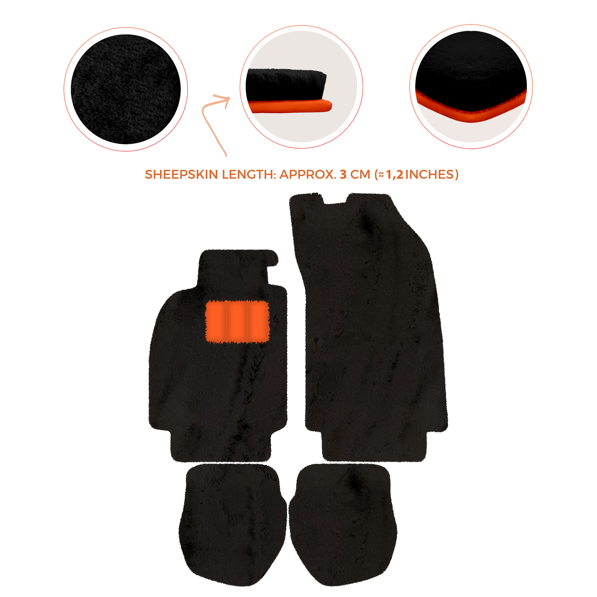 Customizable Leather Floor Mats with Hex Pattern for Porsche 964 (1989-1994) - AutoWin