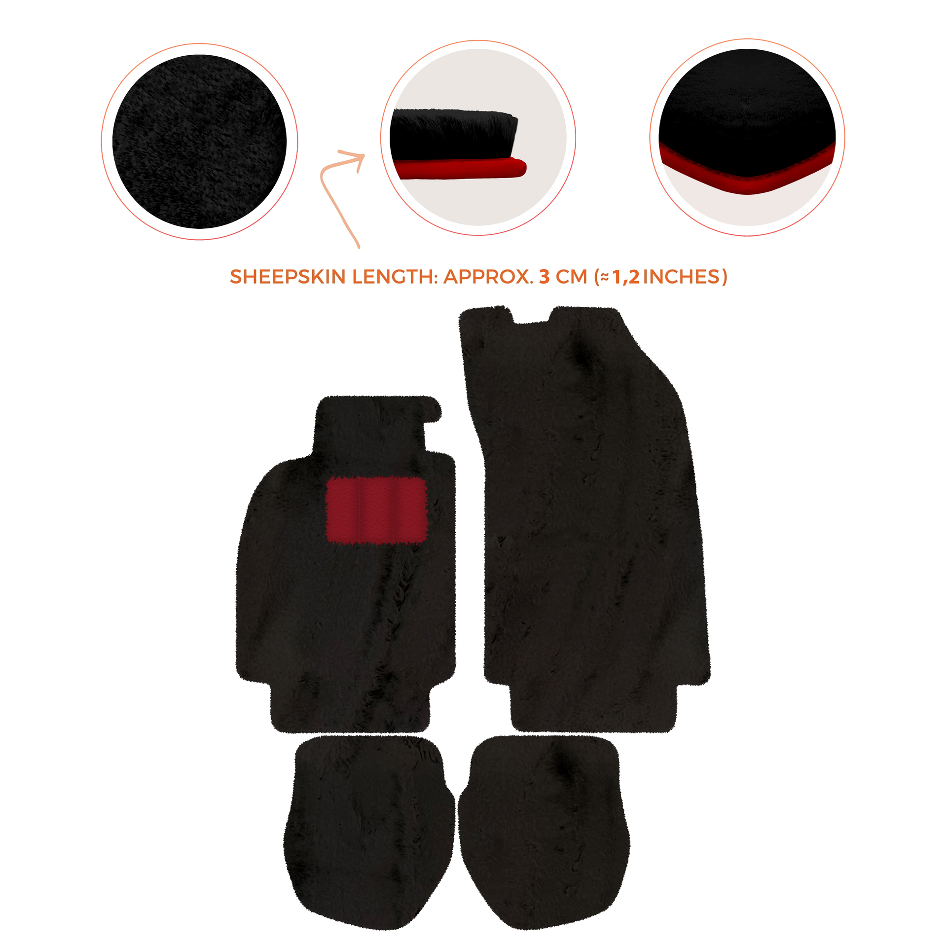 Customizable Leather Floor Mats with Hex Pattern for Porsche 964 (1989-1994) - AutoWin