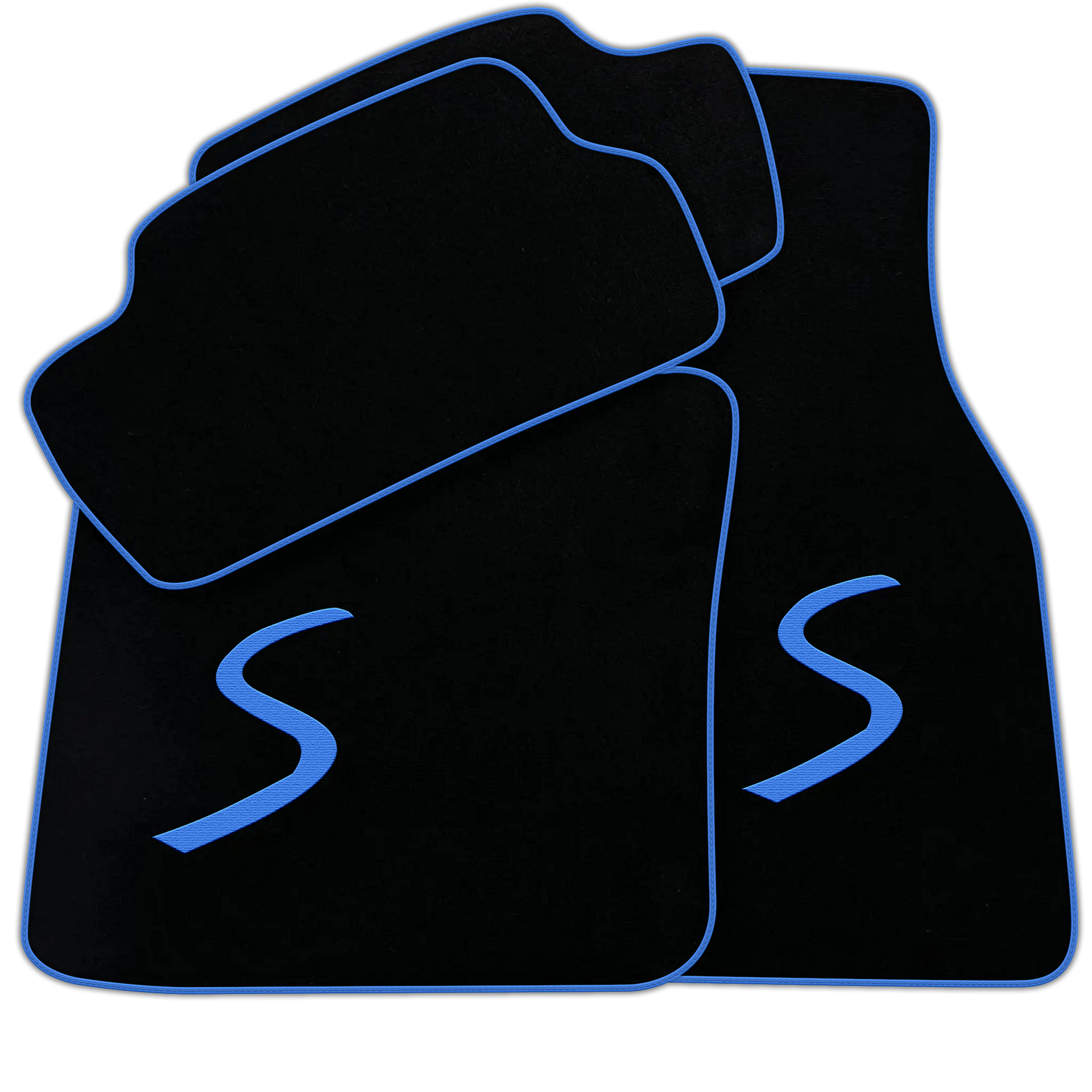 Black Floor Mats for Mini Cooper / One Electric (2020-2023)