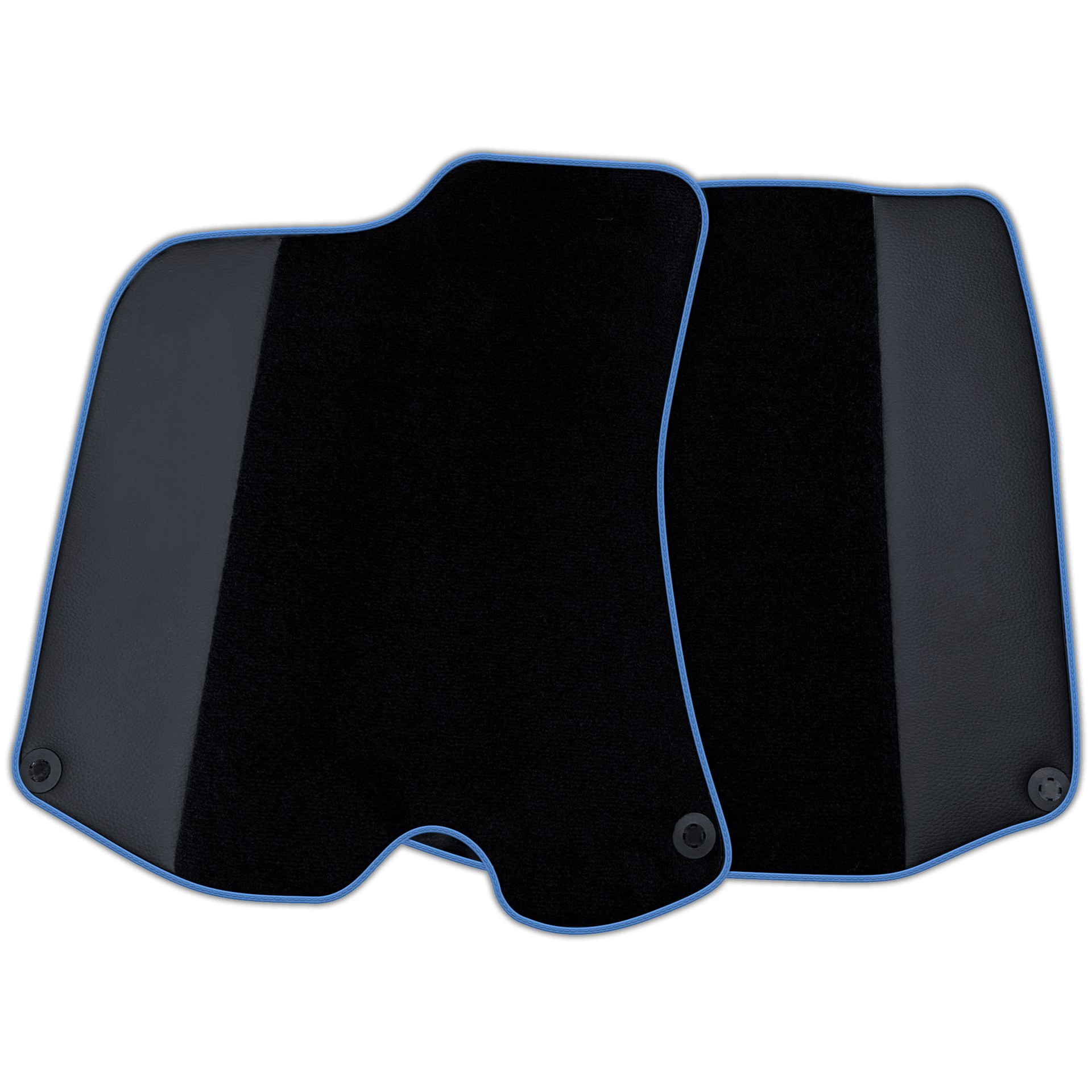 Custom Black Floor Mats For Ferrari Portofino (2018-2023) With Leather