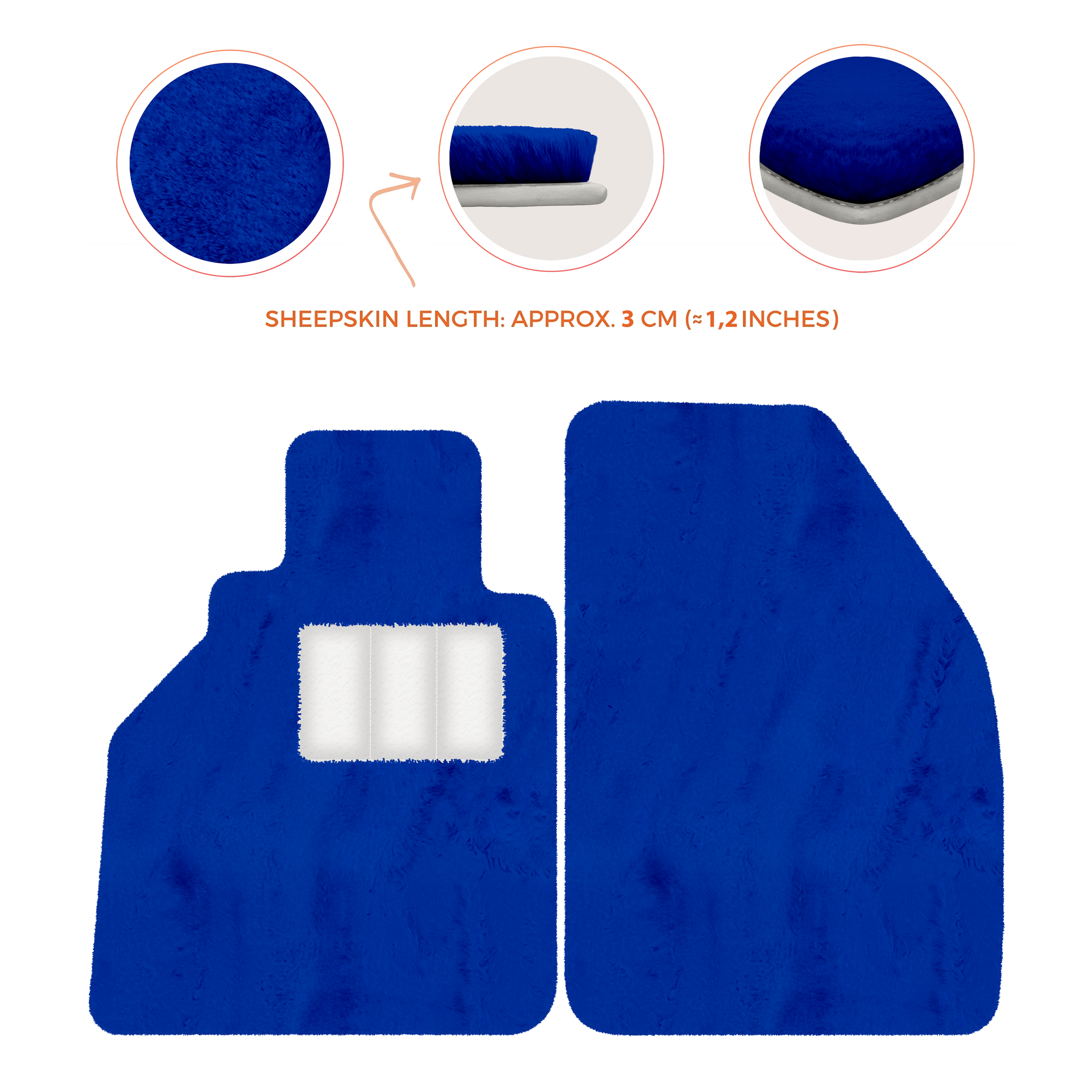 Dark Blue Floor Mats for Porsche 986 Boxster (1996-2004) - AutoWin