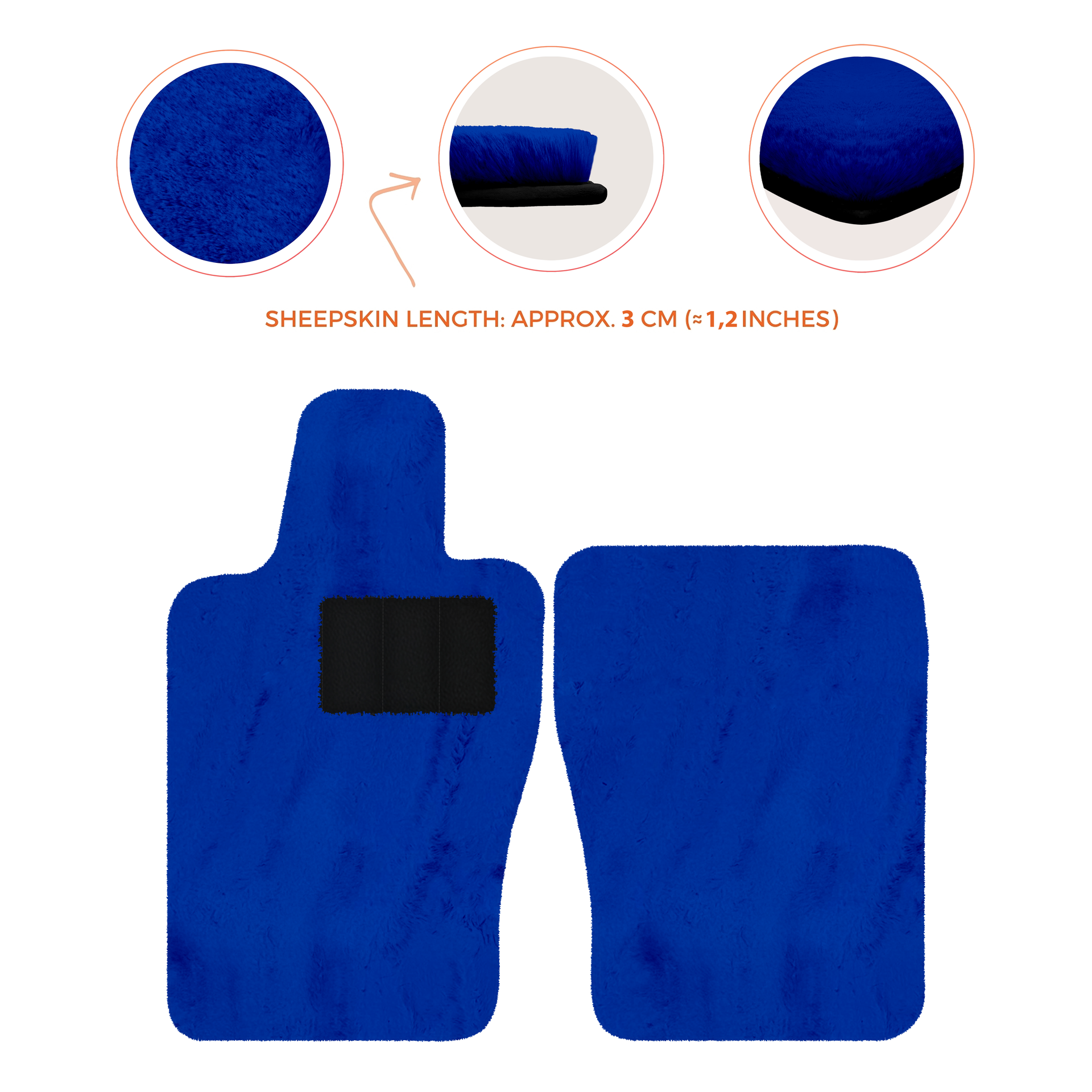 Premium Sheepskin Floor Mats for Aston Martin V8 Vantage (2019-2025)