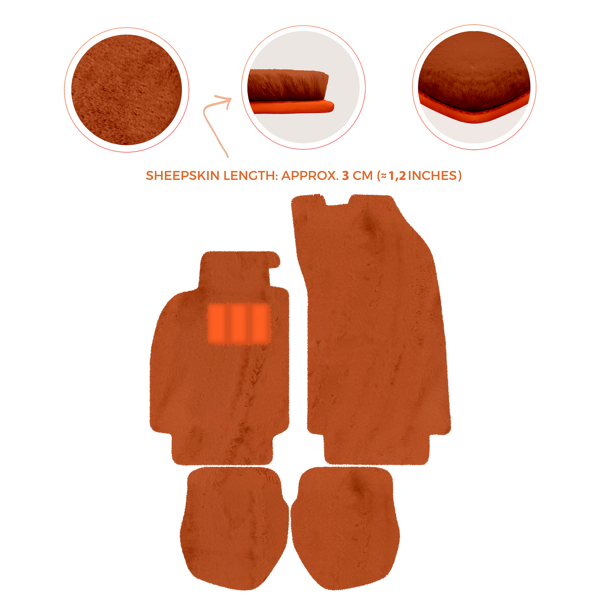 Customizable Leather Floor Mats with Hex Pattern for Porsche 964 (1989-1994) - AutoWin