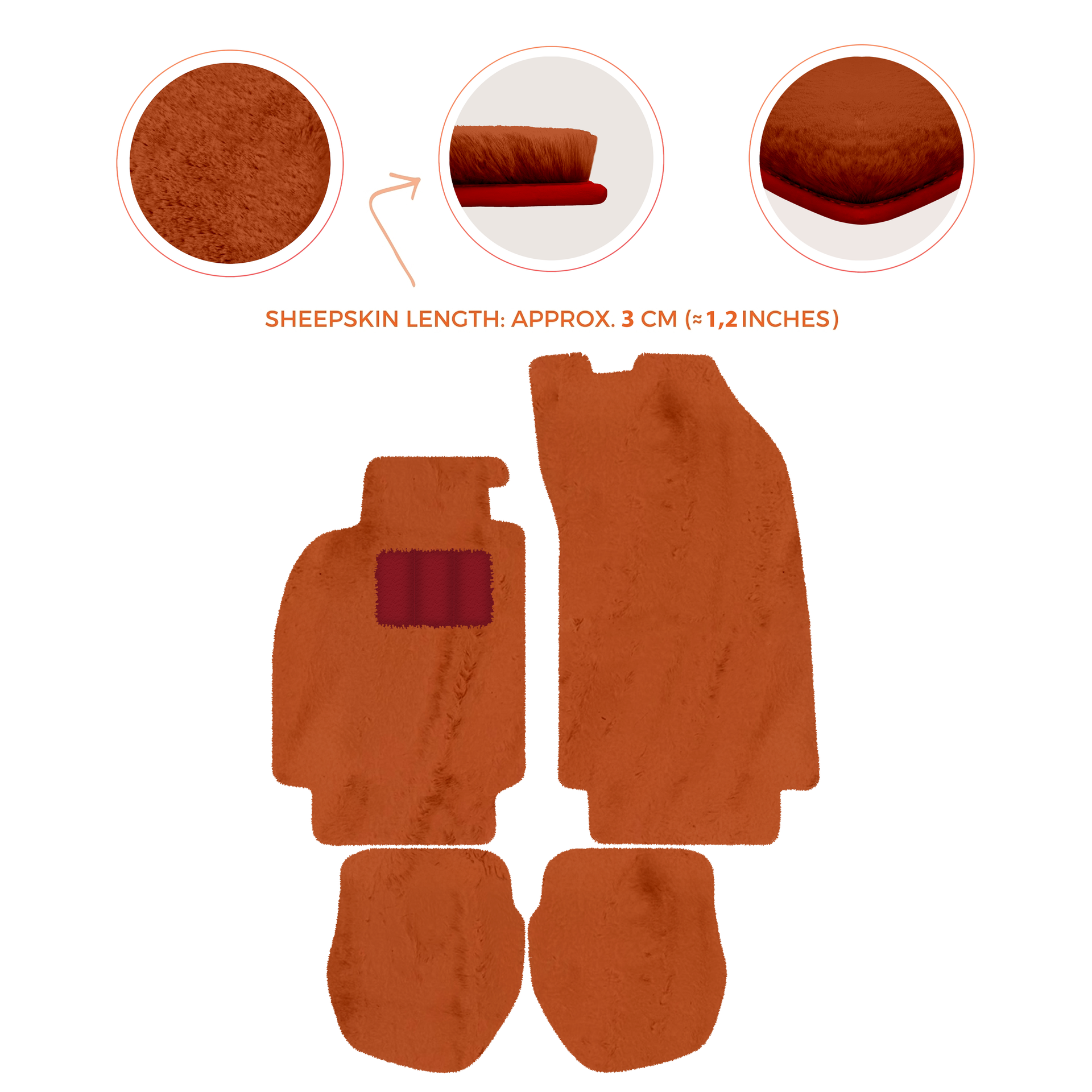 Customizable Leather Floor Mats with Hex Pattern for Porsche 964 (1989-1994) - AutoWin