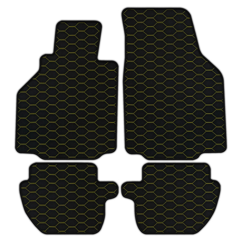 Customizable Leather Floor Mats with Divario Pattern for Porsche 911 - 996 (1998-2004)