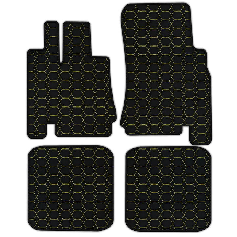 Customizable Leather Floor Mats with Hexagon Hex Pattern for Bentley Green Label (1998-2009)