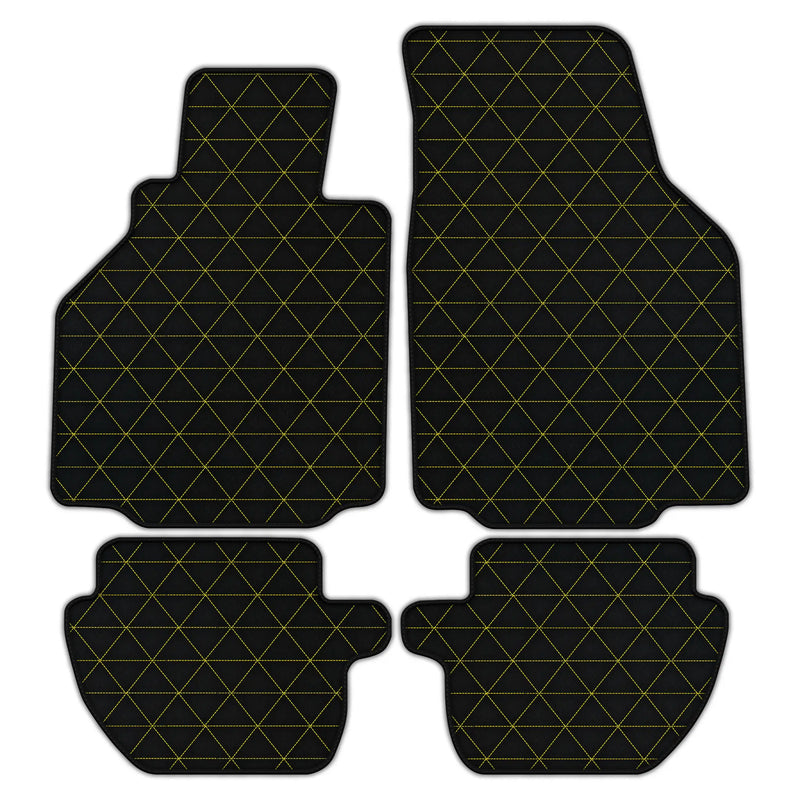 Customizable Leather Floor Mats with Triangle Pattern for Porsche 911 - 996 (1998-2004)