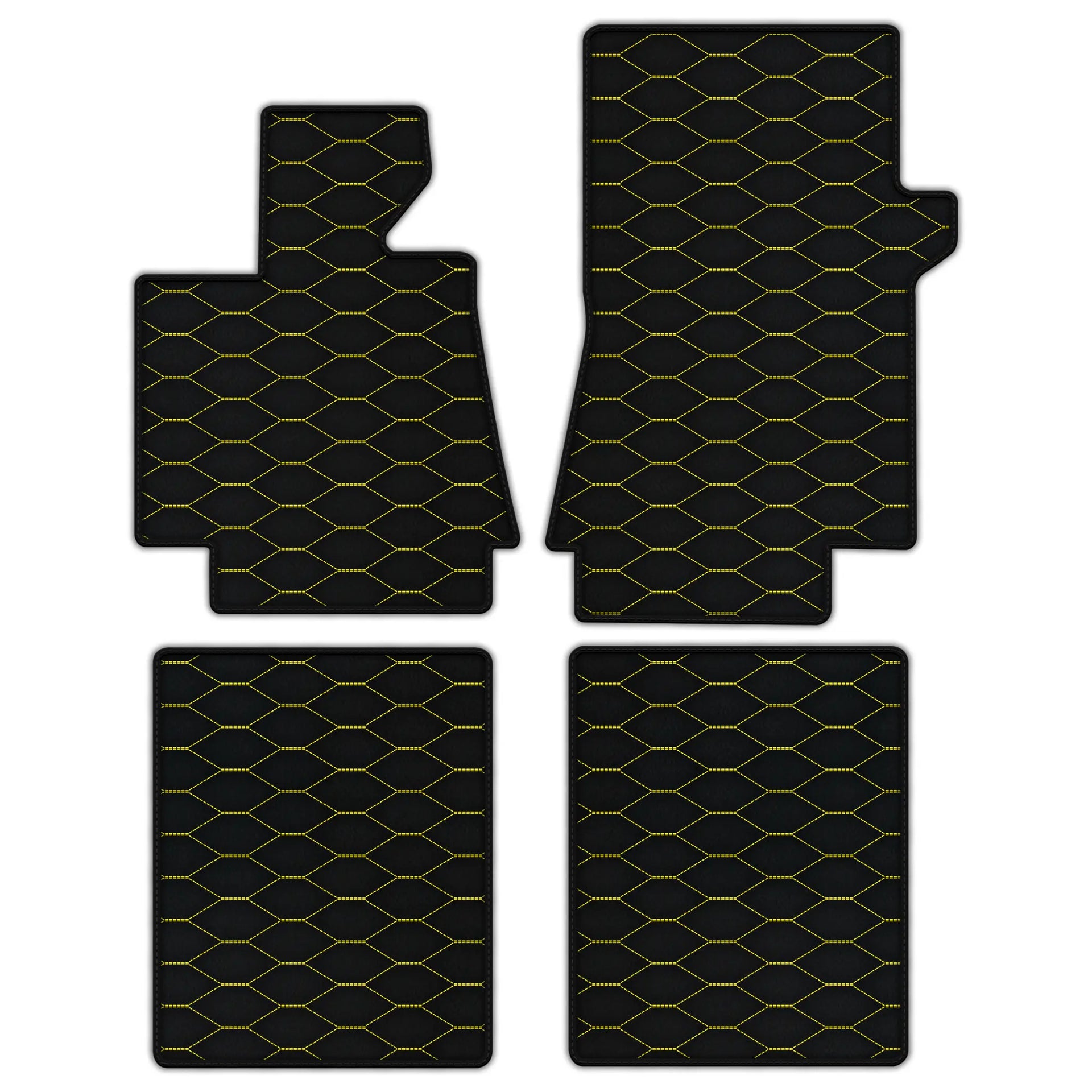 Customizable Leather Floor Mats with Viper Hex Pattern for Bentley Arnage T (1998-2009)