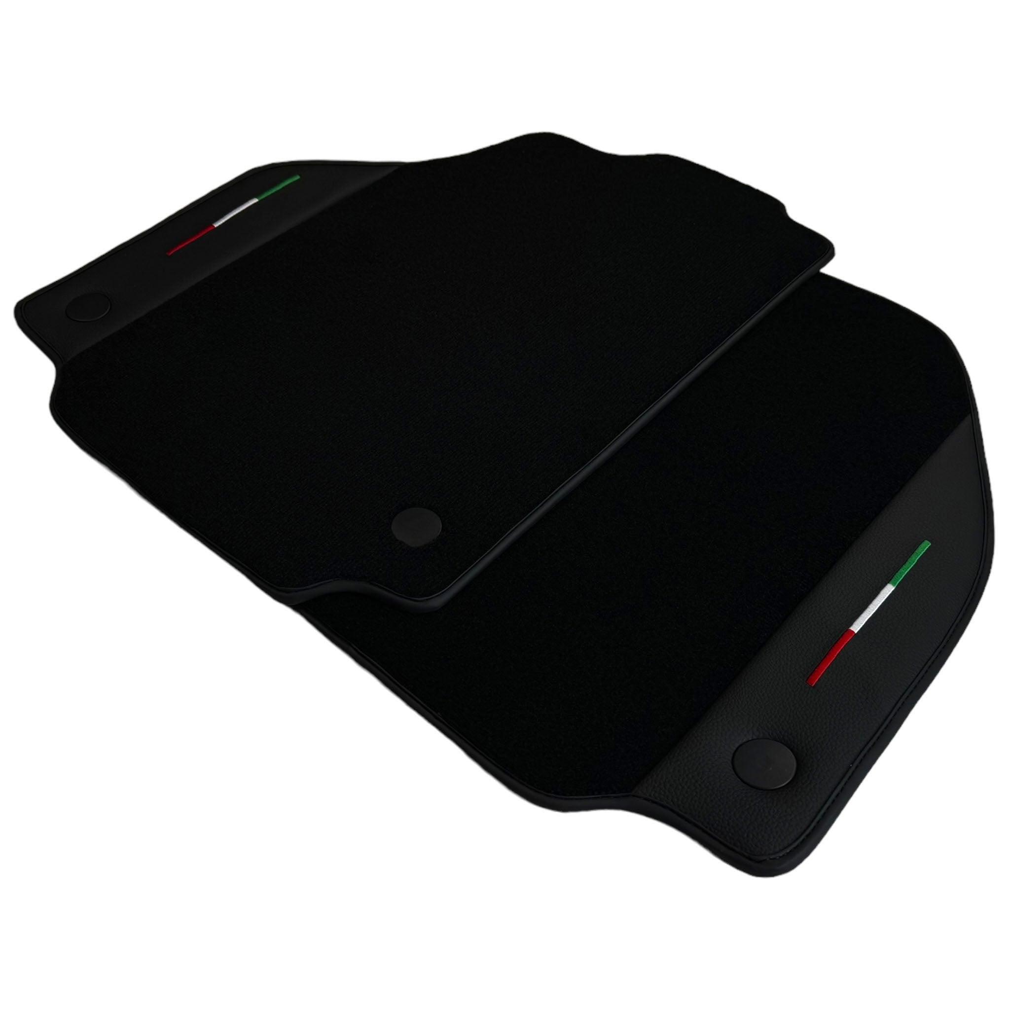 Black Floor Mats for Ferrari 488 Pista Spider 2019-2021 - AutoWin