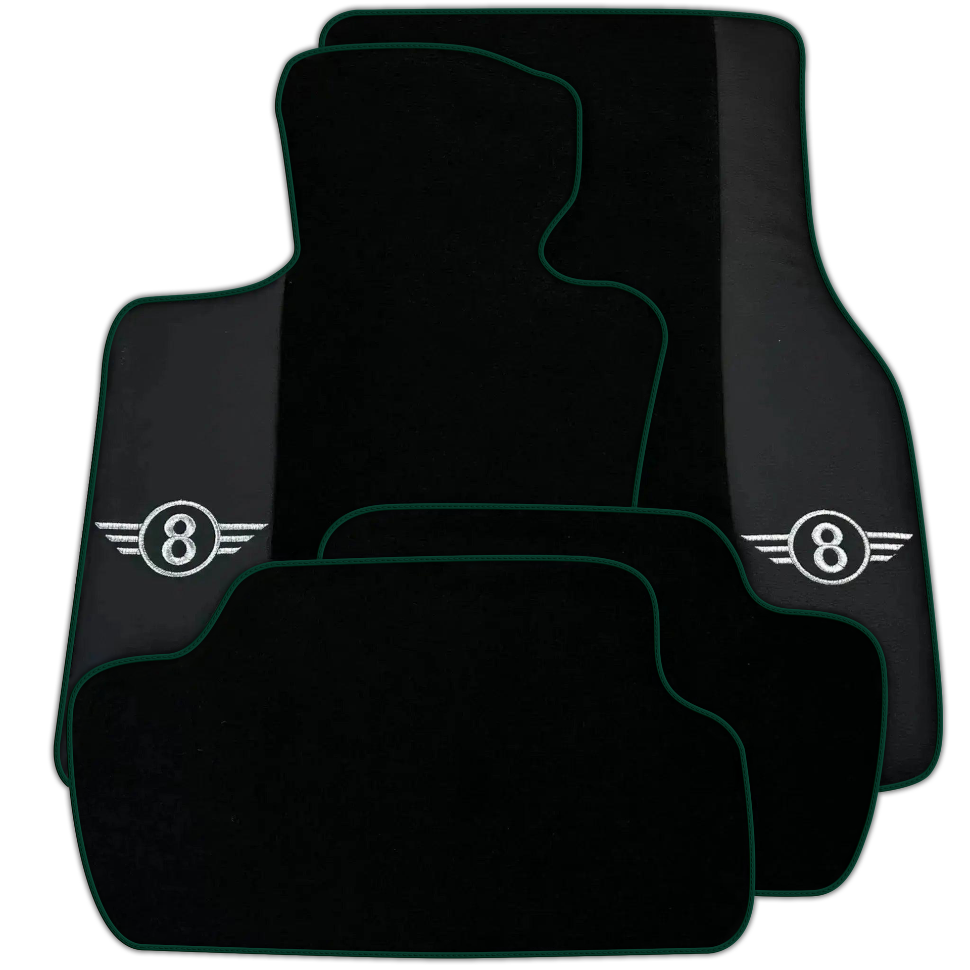 Black Floor Mats for Mini Cooper / One F56 3-Doors (2014-2023) Various Trim Colors