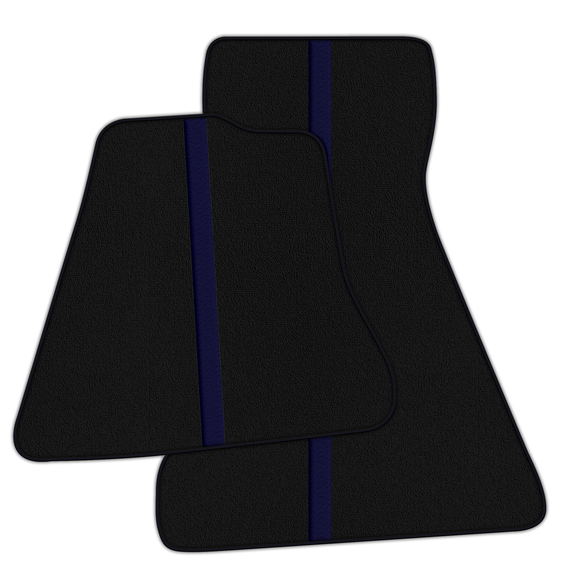 Black Floor Mats with Leather Line for McLaren 750S (2023-2025) - Various Colors