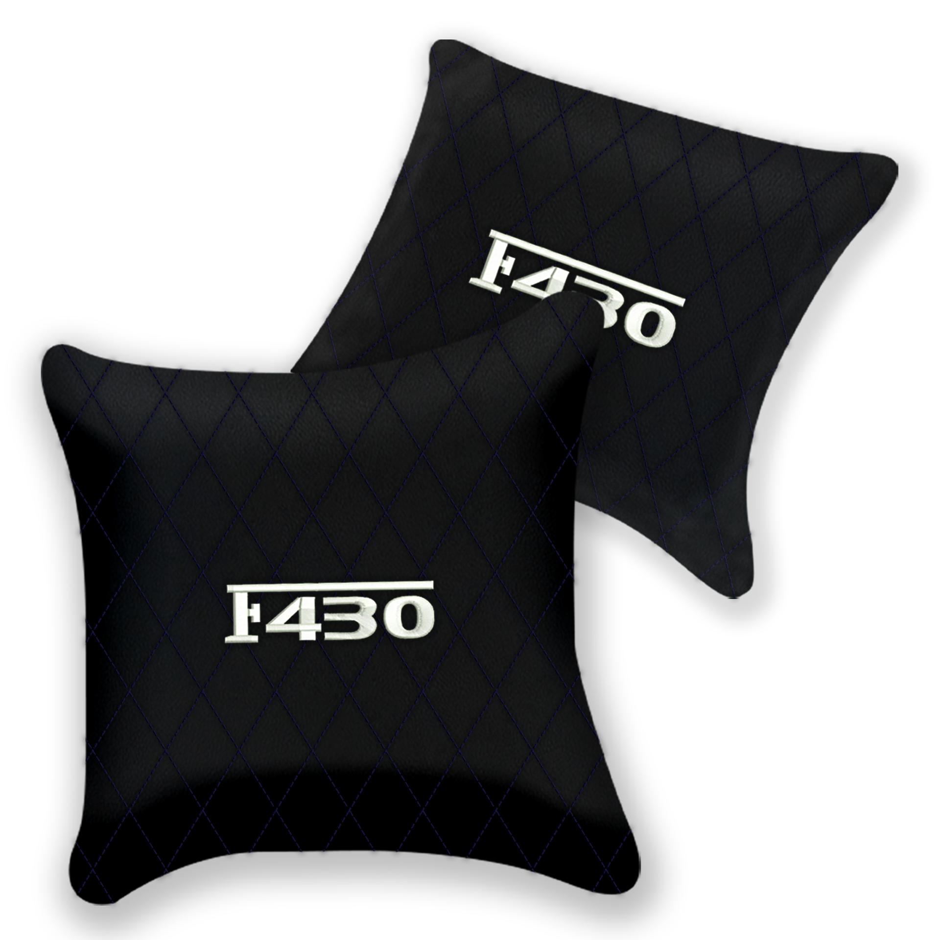 Customizable Black Leather Pillows for Ferrari F355 (1994-1999)