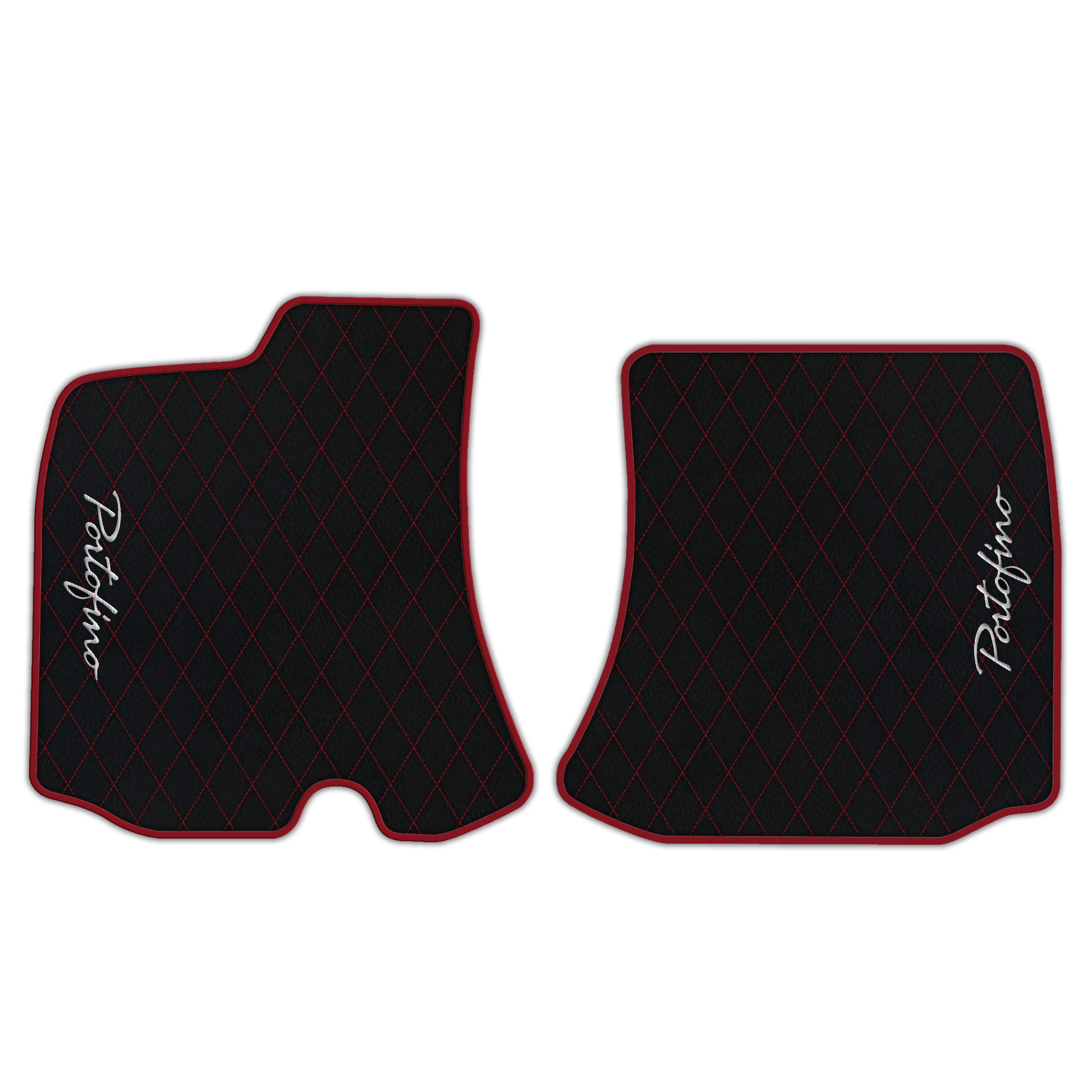 Custom Black Leather Floor Mats for Ferrari 812 Superfast (2018-2023)