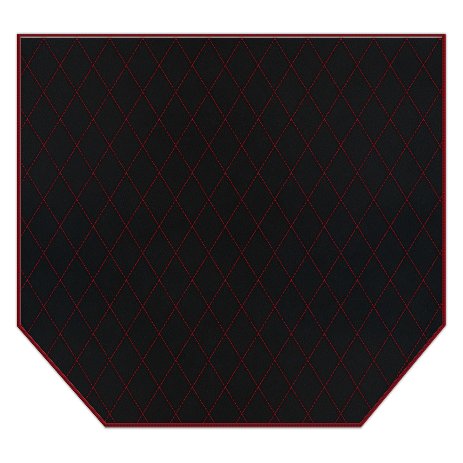 Black Floor Mats For Ferrari 360 Modena 1999-2005 With Red Alcantara Leather - AutoWin