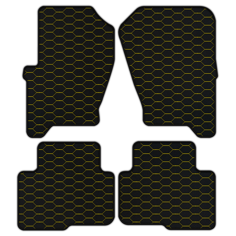 Customizable Leather Floor Mats with Divario Pattern for Land Rover Discovery (2004-2009)