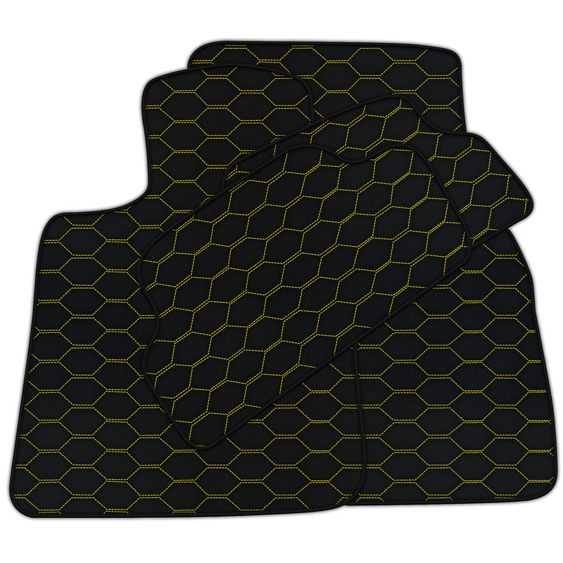 Customizable Leather Floor Mats with Divario Pattern for Mini Clubman F54 (2015-2019)