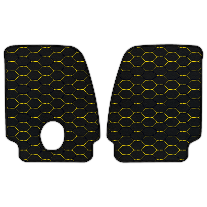 Customizable Leather Floor Mats with Divario Pattern for Ferrari Monza SP2 (2018-2023)