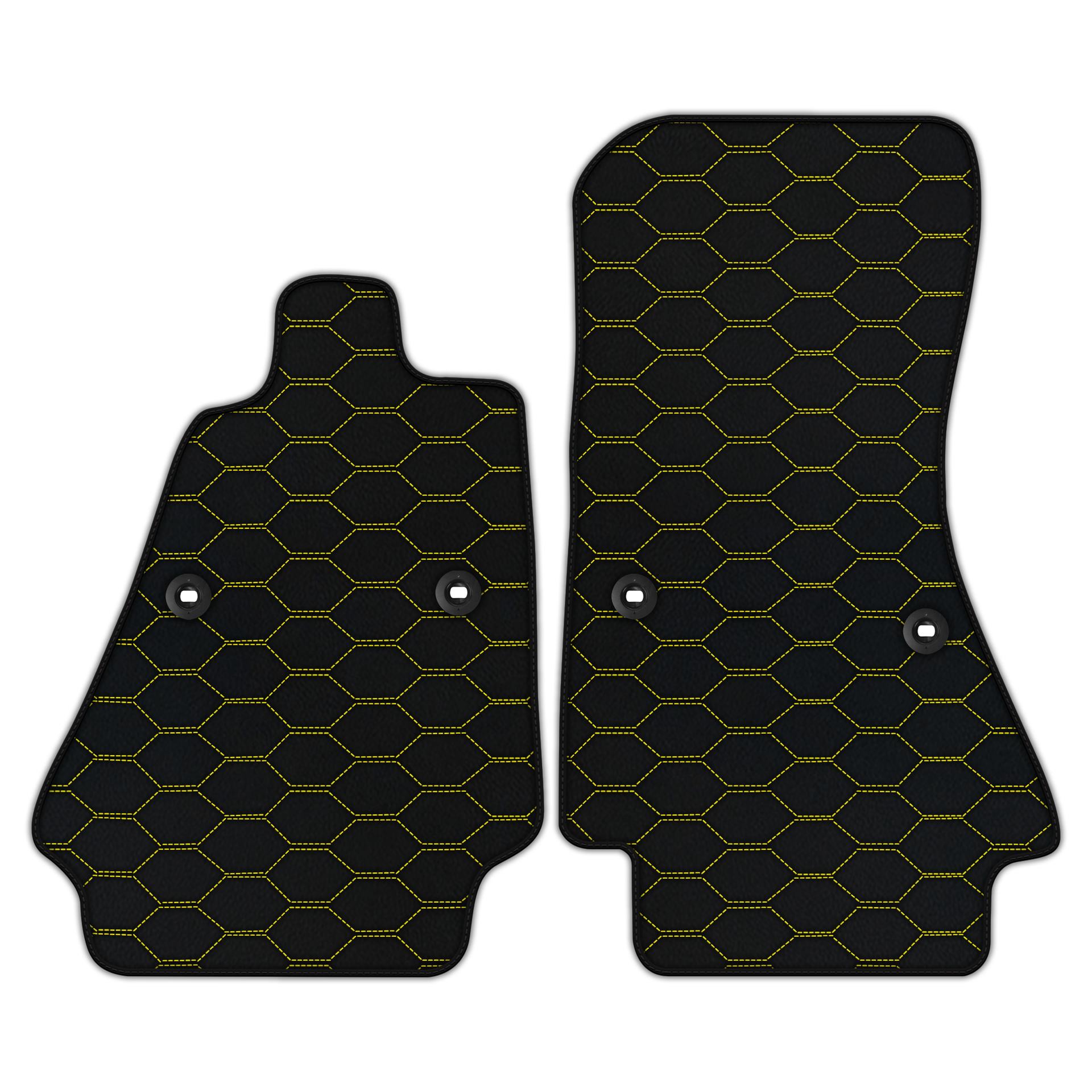 Customizable Leather Floor Mats with Divario Pattern for Bugatti Chiron (2016-2022)
