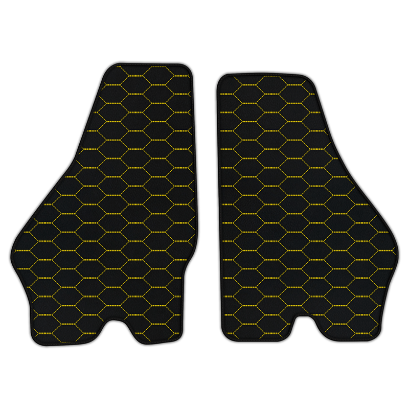 Customizable Leather Floor Mats with Divario Pattern for Lamborghini Jalpa (1981-1988)