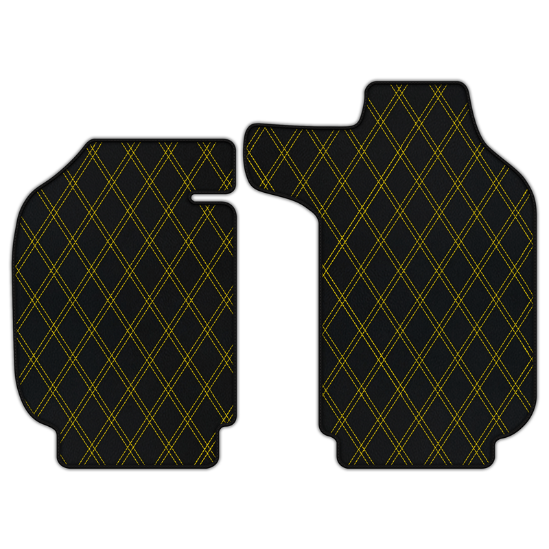 Customizable Leather Floor Mats with Double Diamond Pattern for Porsche 911 SC (1978–1983)