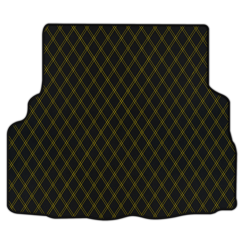 Customizable Leather Trunk Floor Mats with Double Diamond Pattern for Maserati Ghibli (2013-2022)