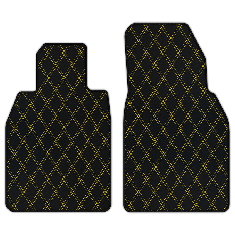Customizable Leather Floor Mats with Double Diamond Pattern for Porsche 911 GT3 RS (992) 2023–2026