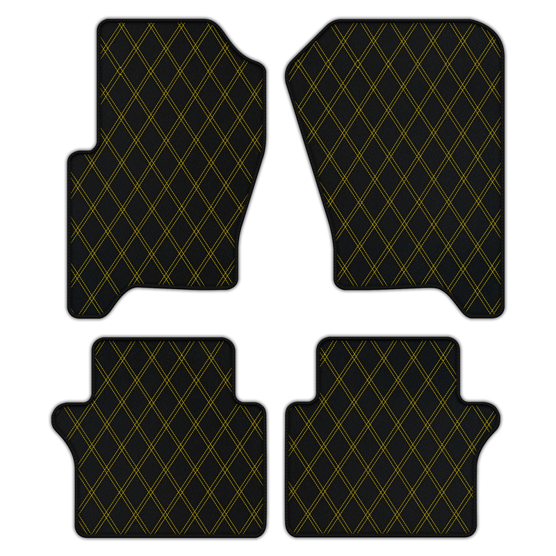 Customizable Leather Floor Mats with Double Diamond Pattern for Range Rover Sport (2010-2013)