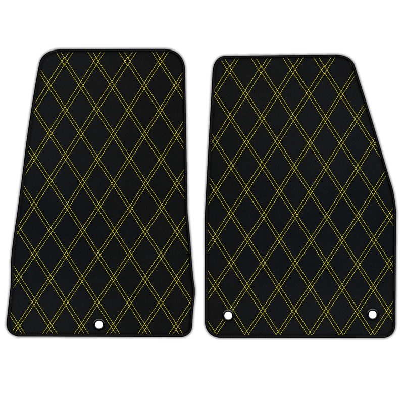 Customizable Double Diamond Pattern Floor Mats for Dodge Viper (2003-2006)