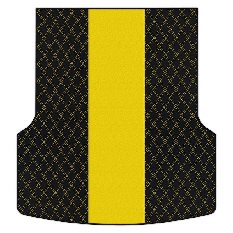 Customizable Leather Trunk Floor Mats with Double Diamond Pattern for Bentley Flying Spur (2019-2023)