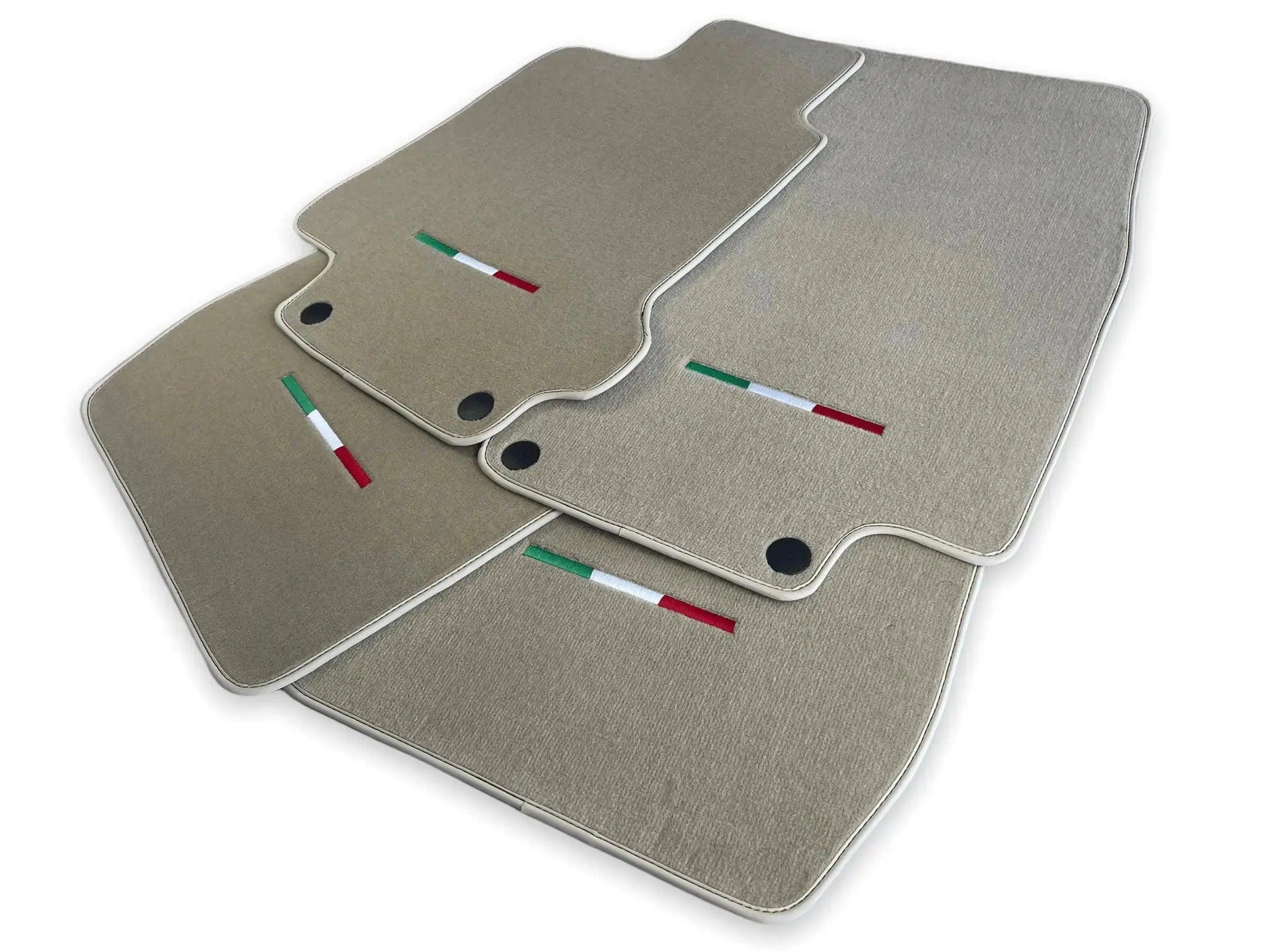 Floor Mats For Maserati GranTurismo Sport (2012-2019) Beige IT Edition - AutoWin