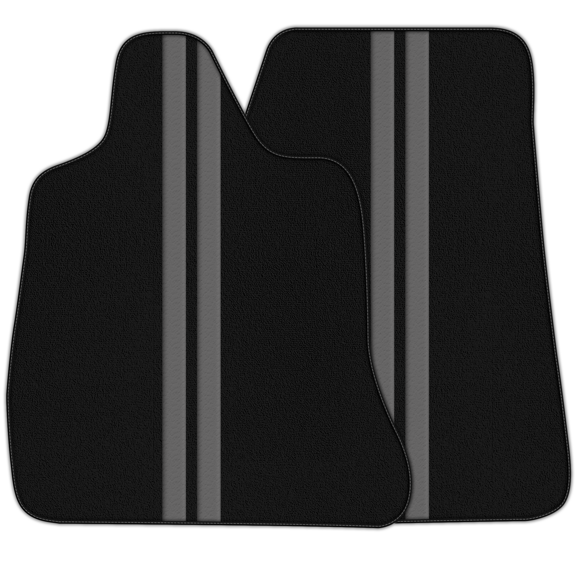 Premium Black Leather-Line Floor Mats for Chevrolet C8 (2020-2024)