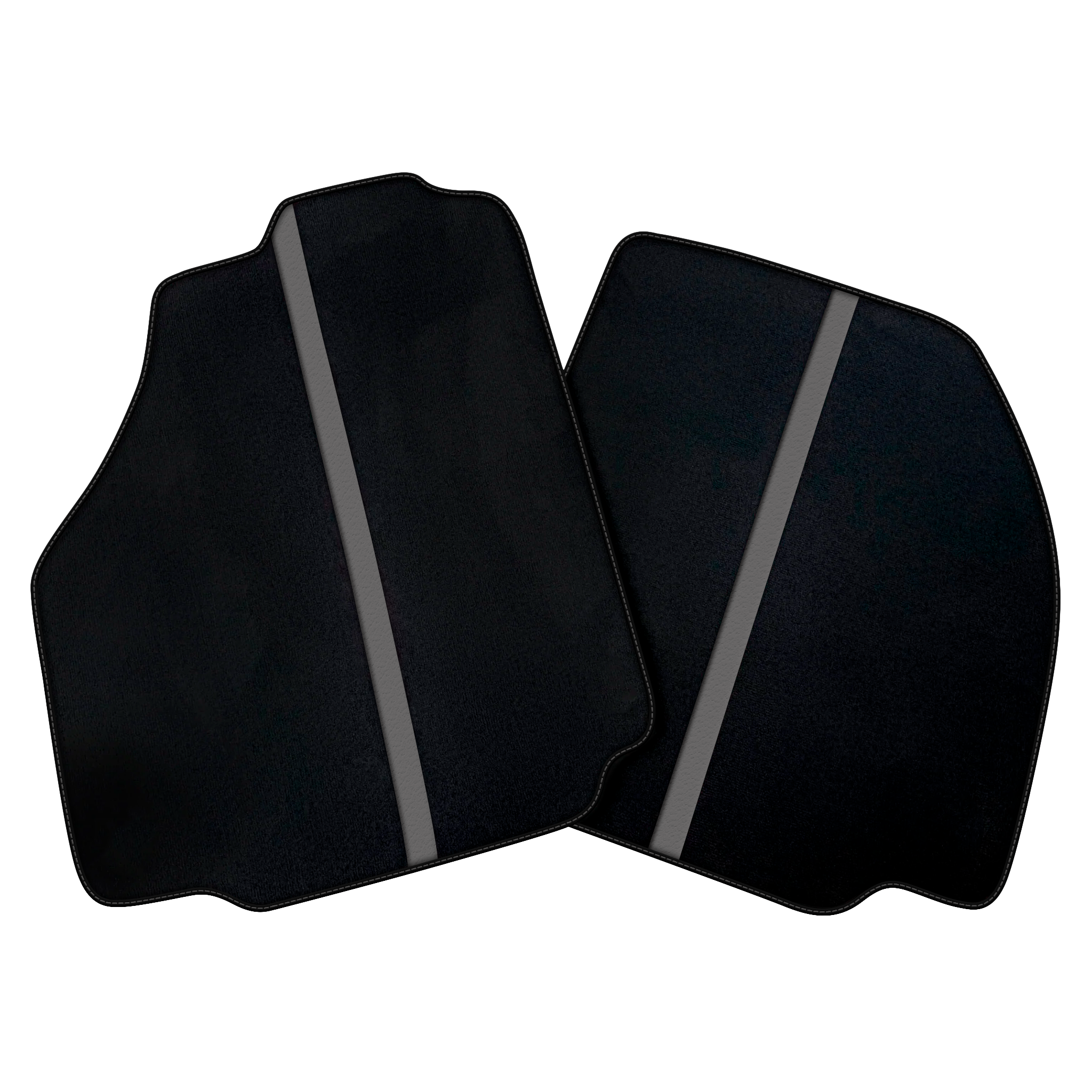 Black Car Floor Mats with Leather Line for Ferrari 488 Spider (2016-2022) | Various Colors