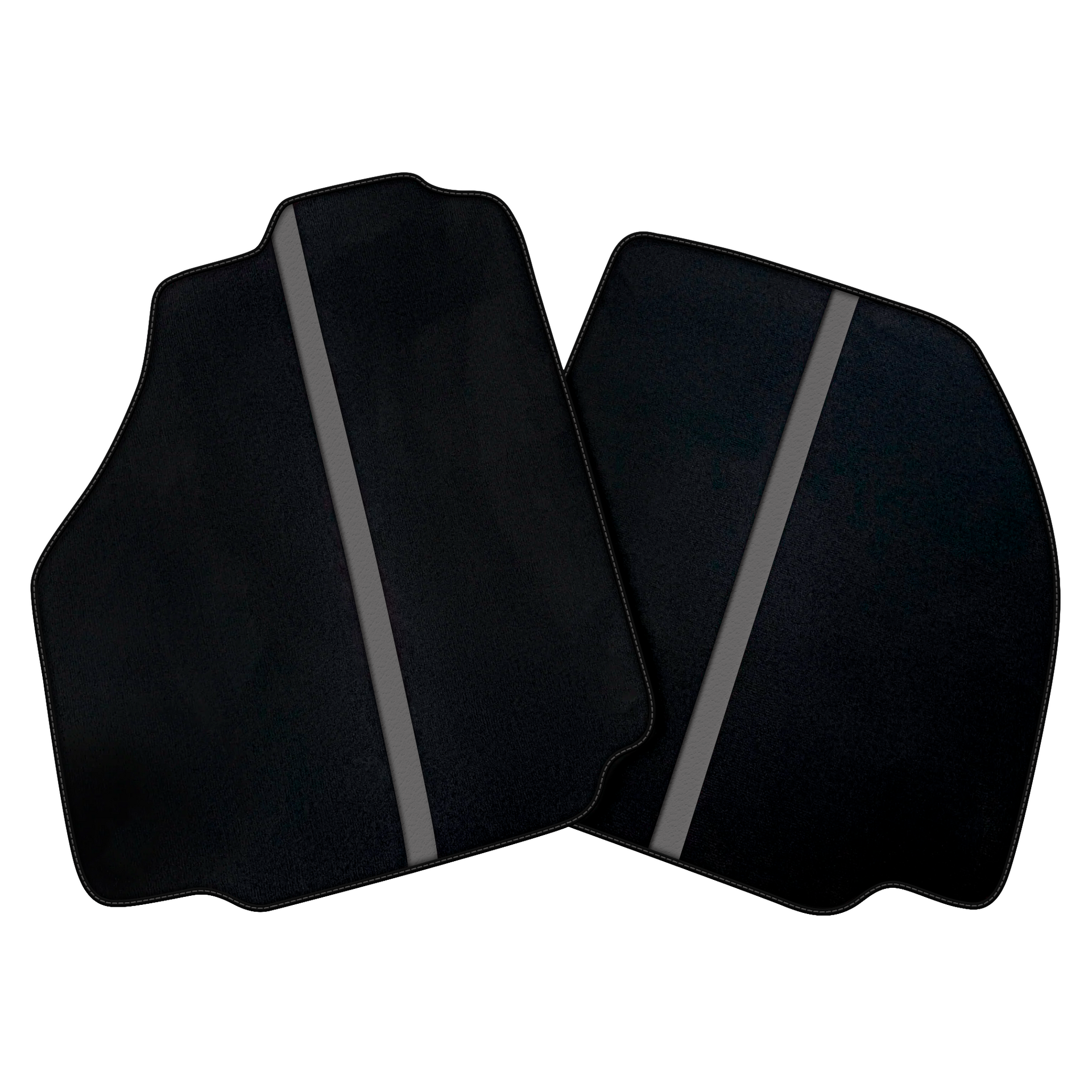 Black Car Floor Mats with Leather Line for Ferrari 488 Spider (2016-2022) | Various Colors