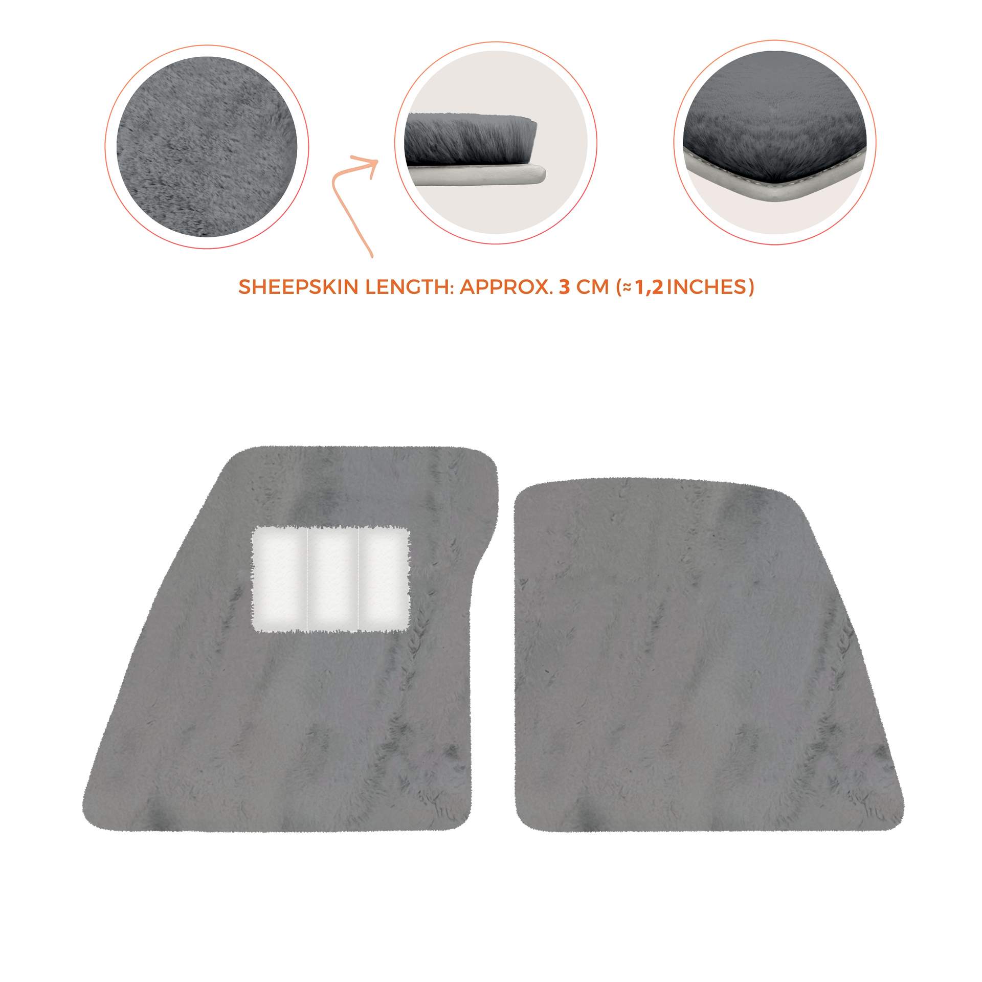 Premium Sheepskin Floor Mats for Ferrari 296 GTS (2022-2025)