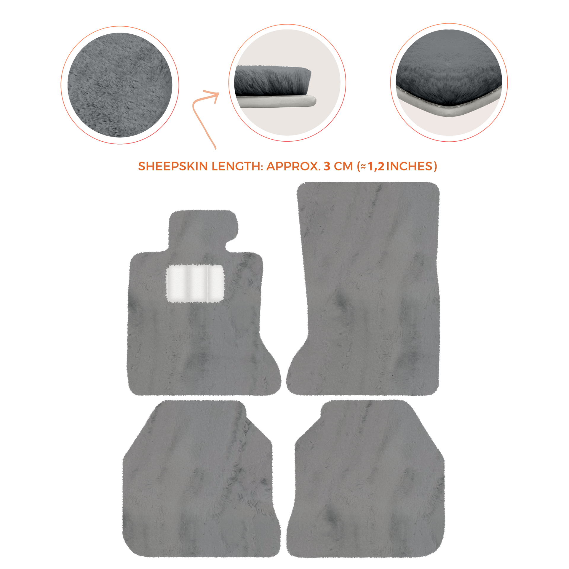 Luxury Sheepskin Floor Mats for Rolls-Royce Ghost RR2 (2010-2014)