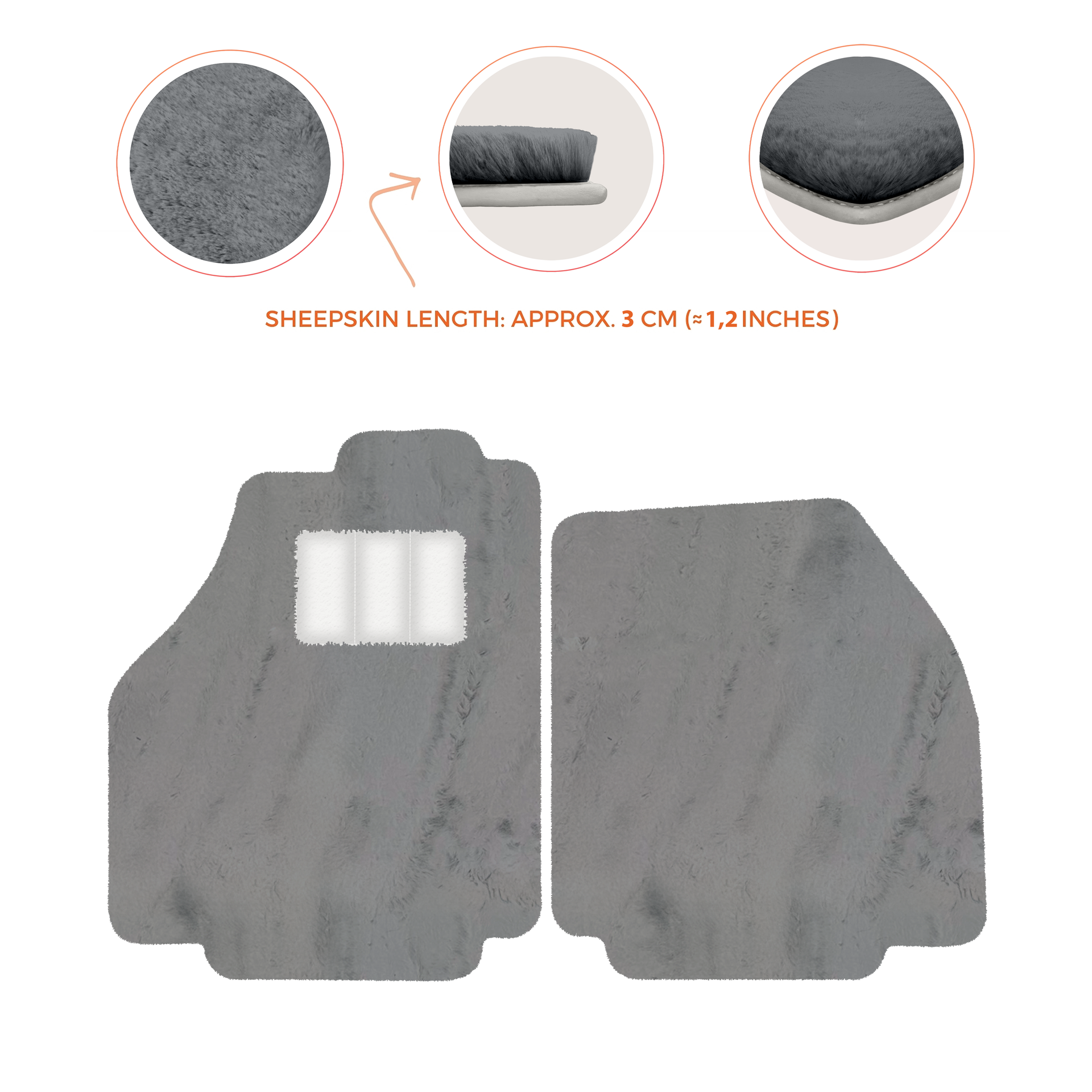 Premium Sheepskin Floor Mats for Ferrari 488 Spider (2016-2022)