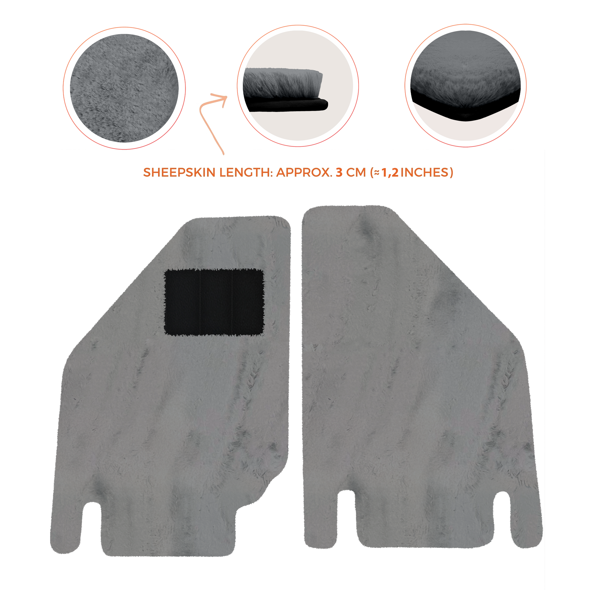 Premium Sheepskin Floor Mats for Ferrari Purosangue (2023-2024)