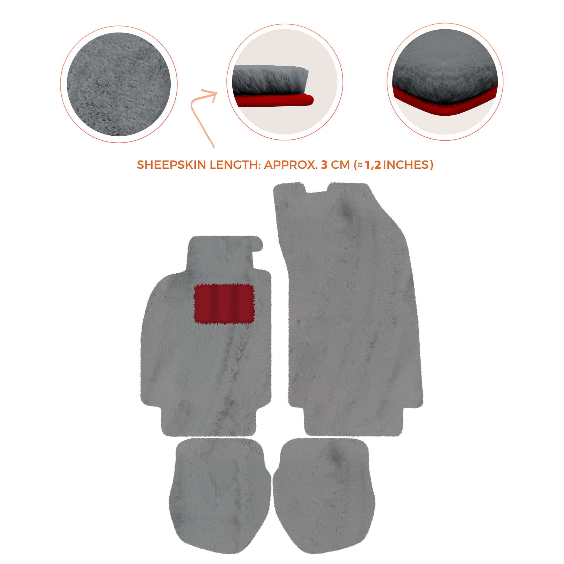 Customizable Leather Floor Mats with Hex Pattern for Porsche 964 (1989-1994) - AutoWin