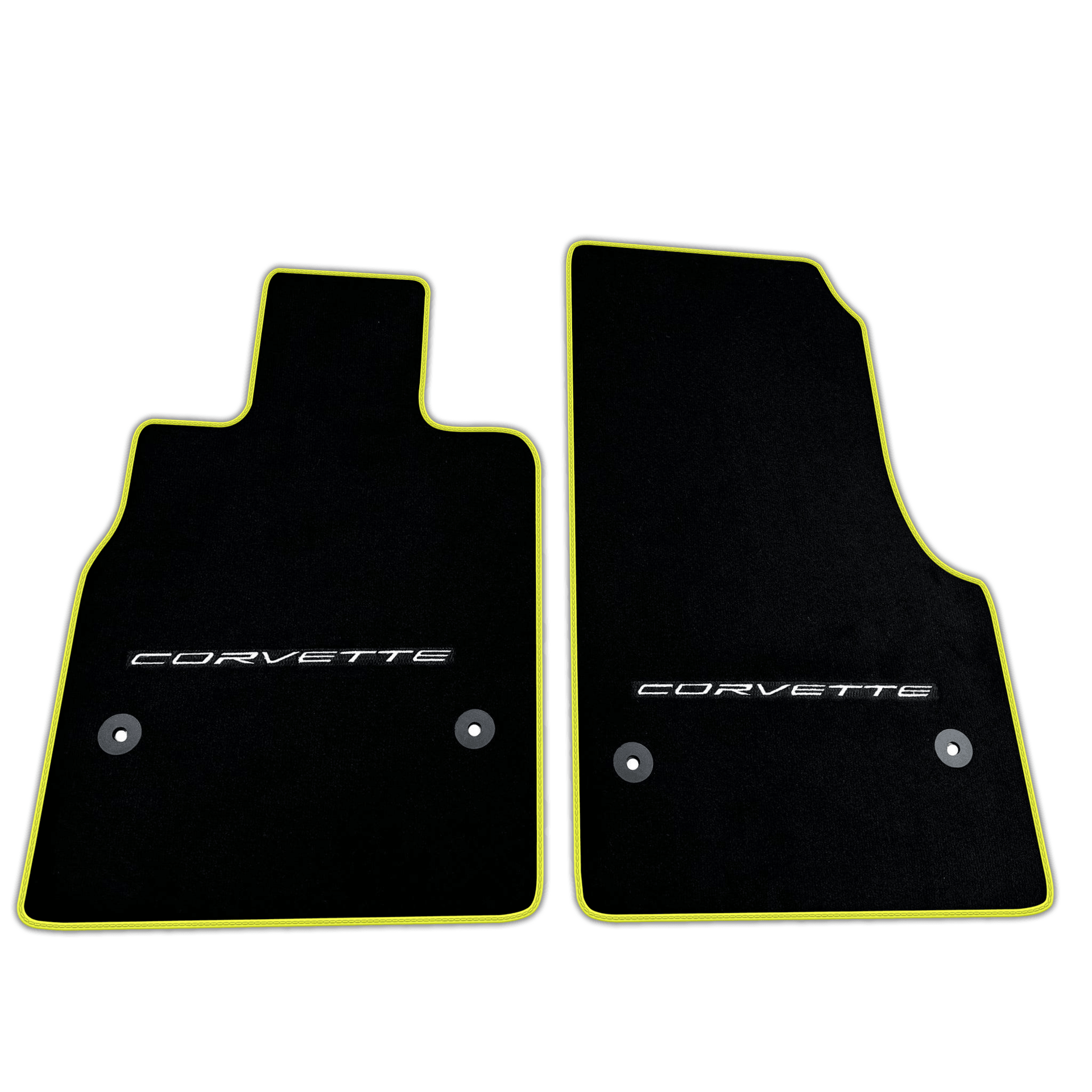 Black Floor Mats for Chevrolet Corvette C8 (2020-2024) | Various Trim Colors